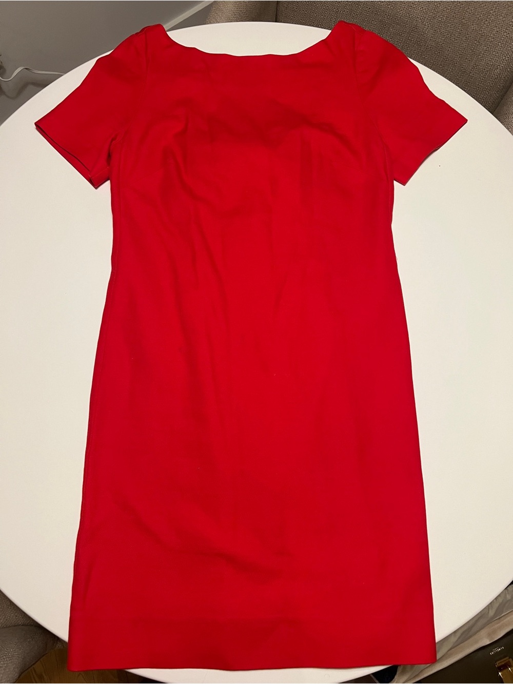 Anthropologie Maeve Red Cotton Bow Back Dress